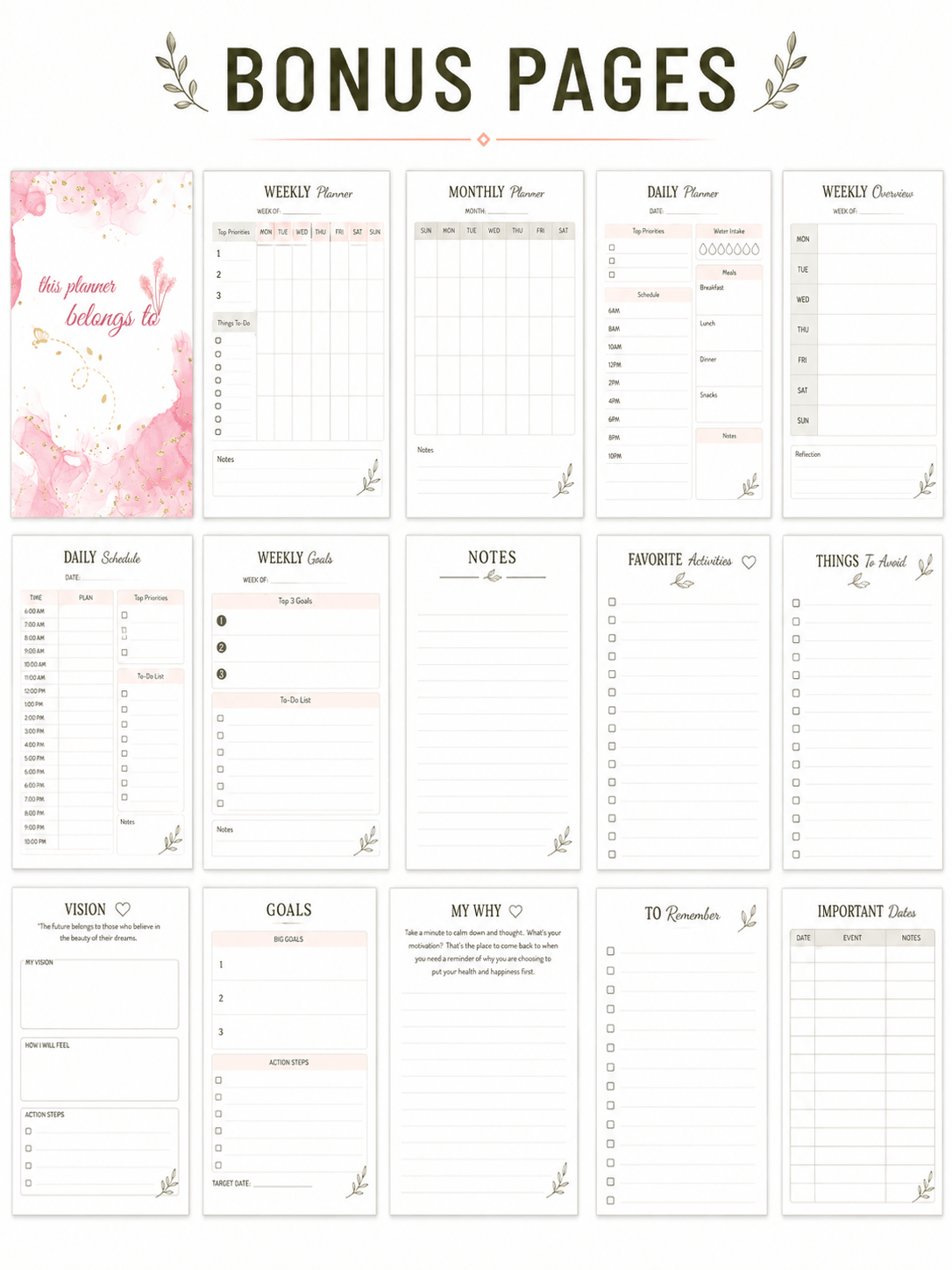 Stop feeling lost about your wellness routine — this printable planner shows you what to track, what to plan, and how to stay organized one gentle page at a time. - My Store