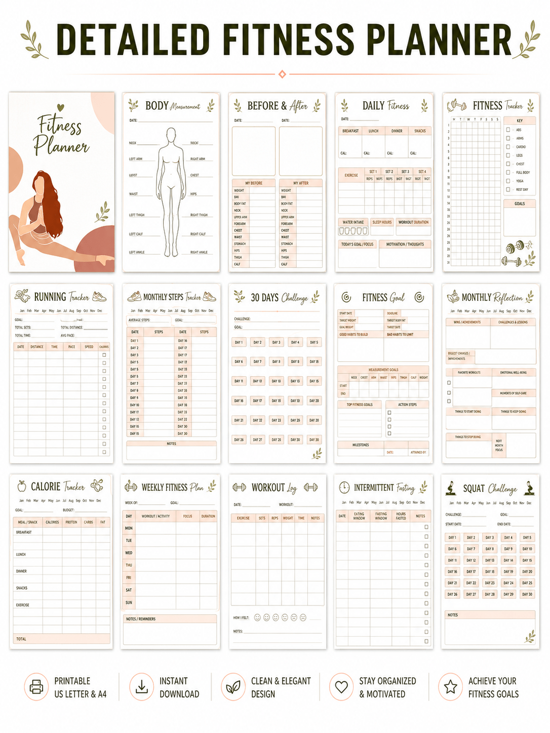 Stop feeling lost about your wellness routine — this printable planner shows you what to track, what to plan, and how to stay organized one gentle page at a time. - My Store